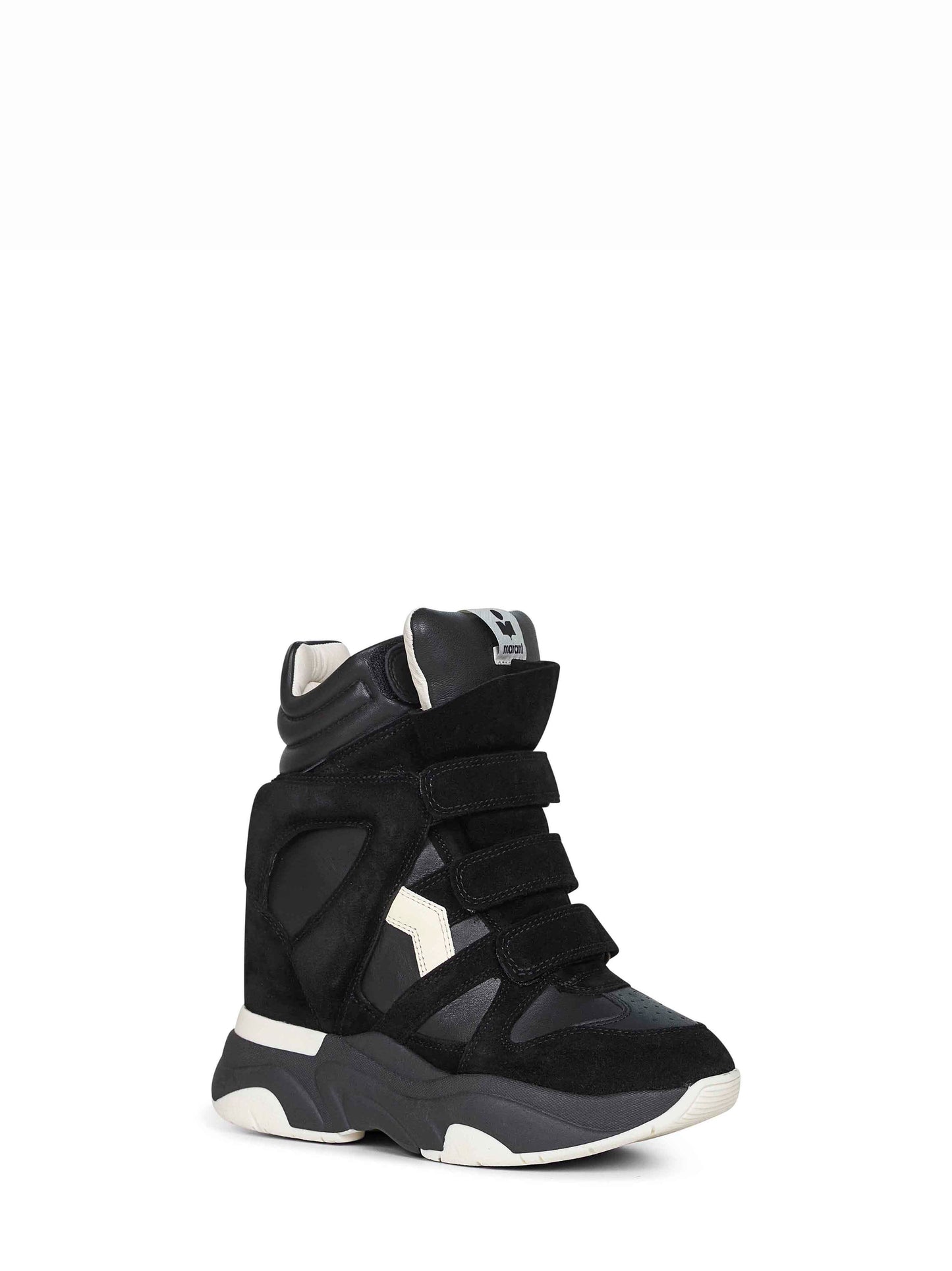 Sneakers con zeppa Balskee in pelle nera