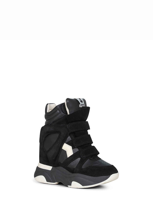 Sneakers con zeppa Balskee in pelle nera