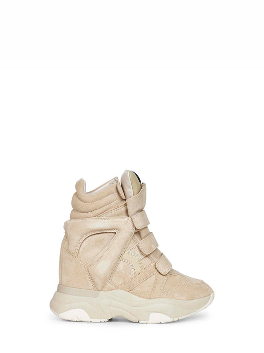 Sneakers Balskee in pelle di vitello scamosciata beige