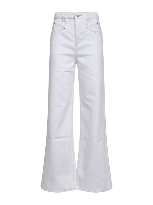 White cotton denim Lemony jeans