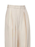 Ecru fluid crêpe Janice carrot-fit trousers
