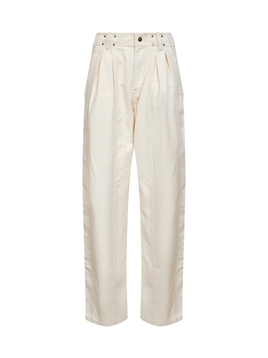Ecru denim Ireme workwear trousers
