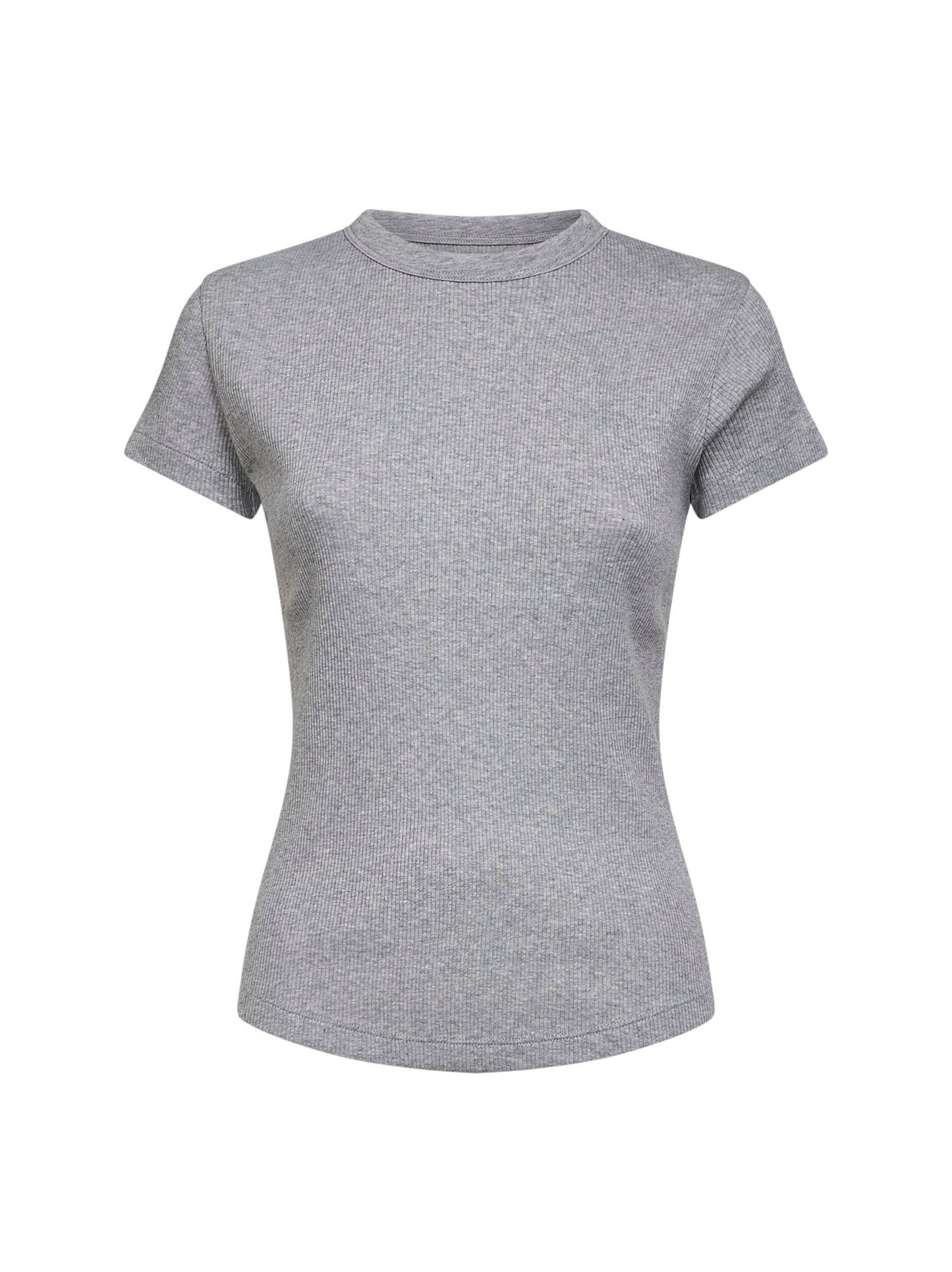 Grey ribbed cotton Taomi T-shirt