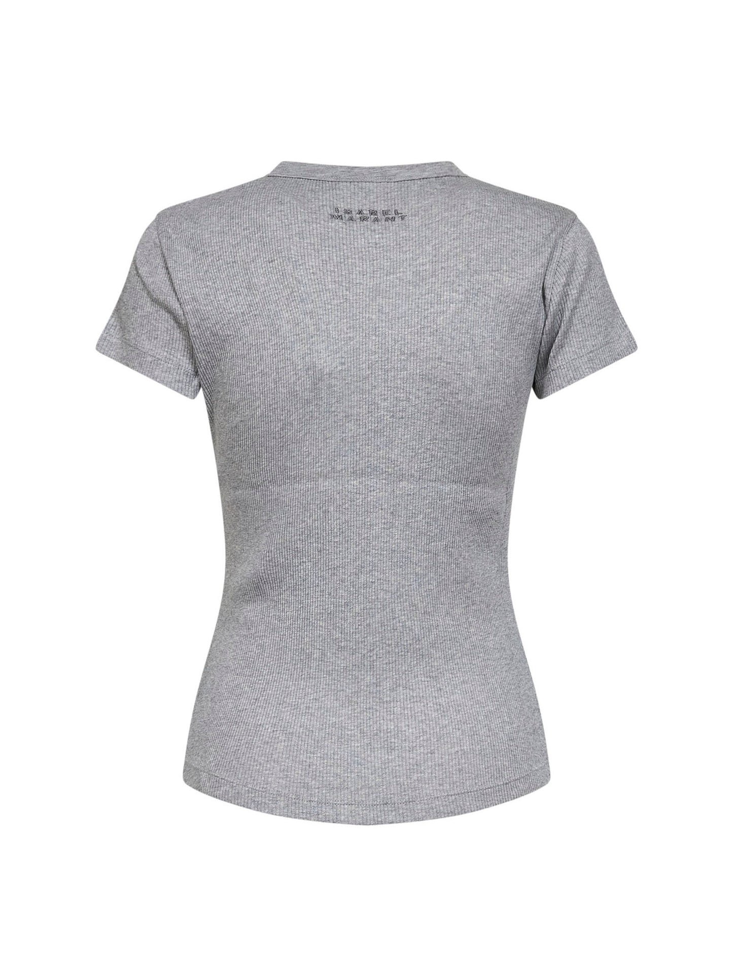 Grey ribbed cotton Taomi T-shirt