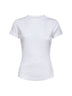 T-shirt Taomi in cotone a costine bianco