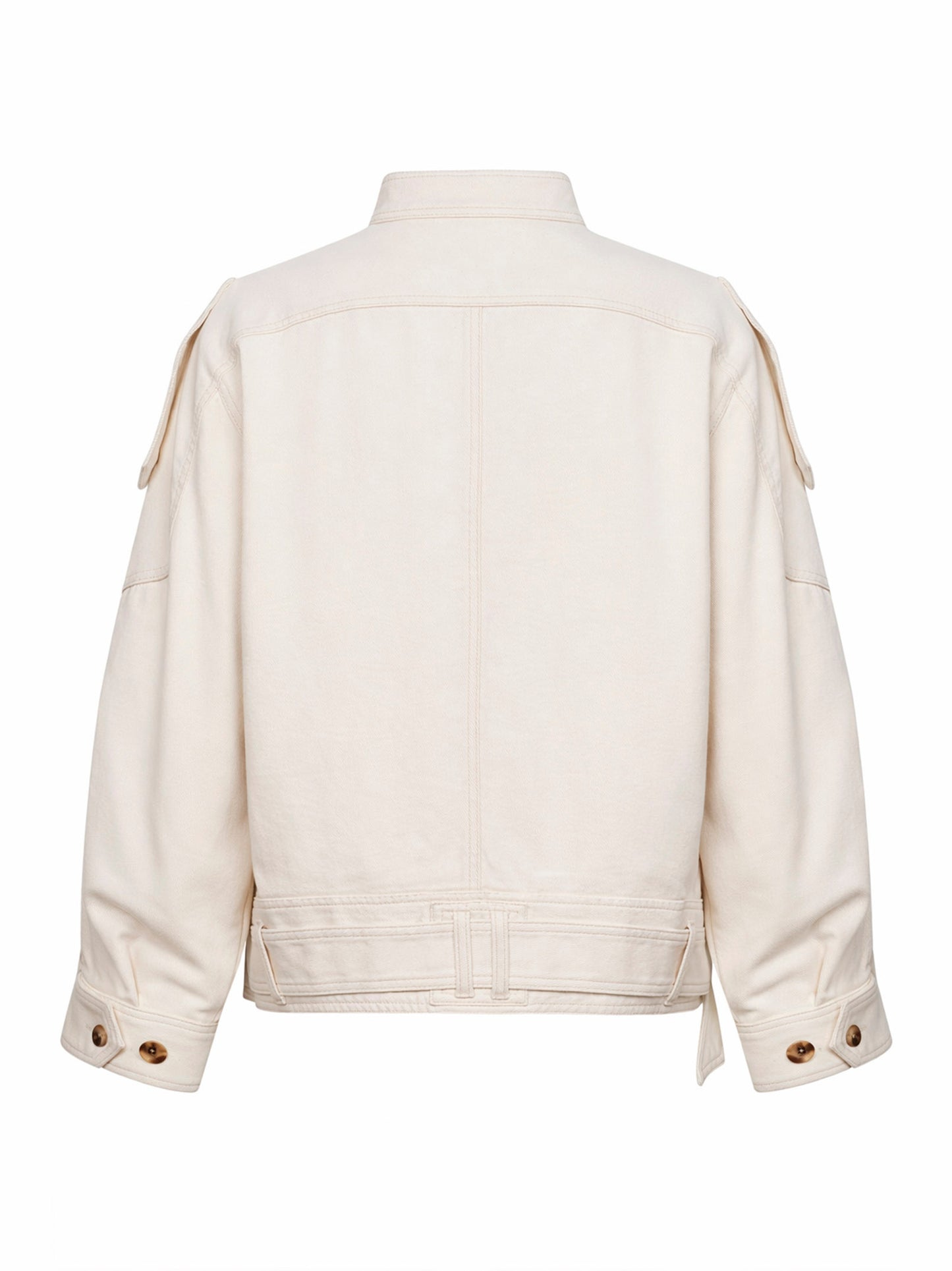 Giacca Isalya in denim di cotone ecrù