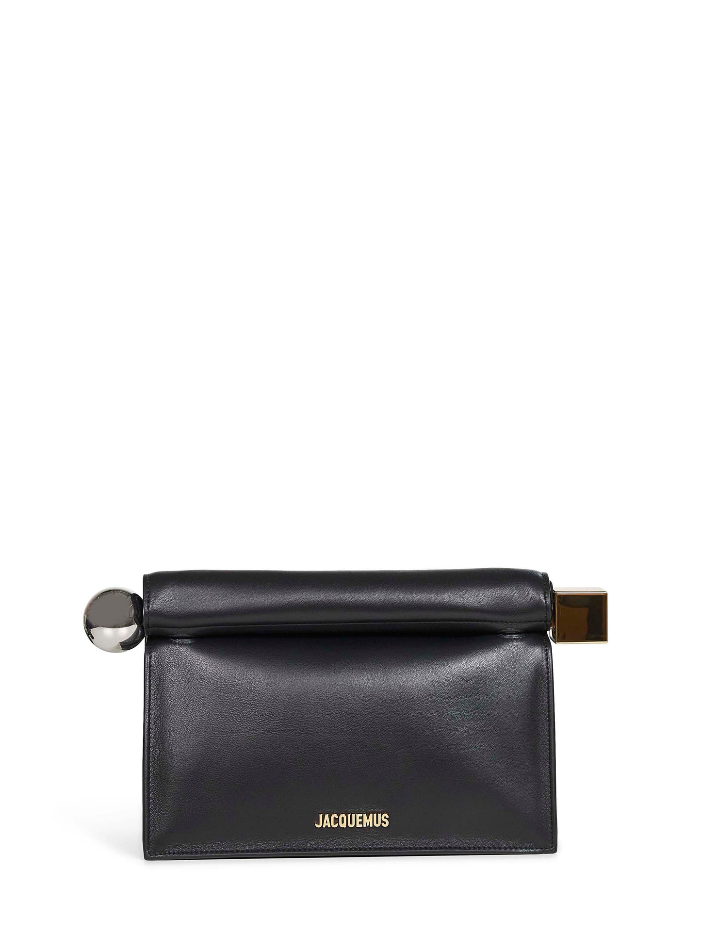 Black "La pochette Rond Carré" clutch bag