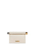 Light ivory The small Rond Carré clutch bag