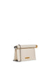 Light ivory The small Rond Carré clutch bag
