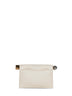 Light ivory The small Rond Carré clutch bag