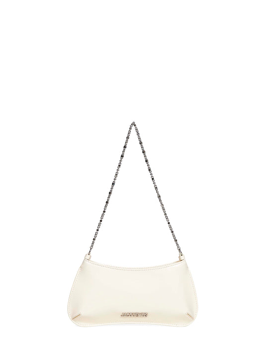 Light ivory The small Bisou Chaine shoulder bag