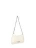 Light ivory The small Bisou Chaine shoulder bag