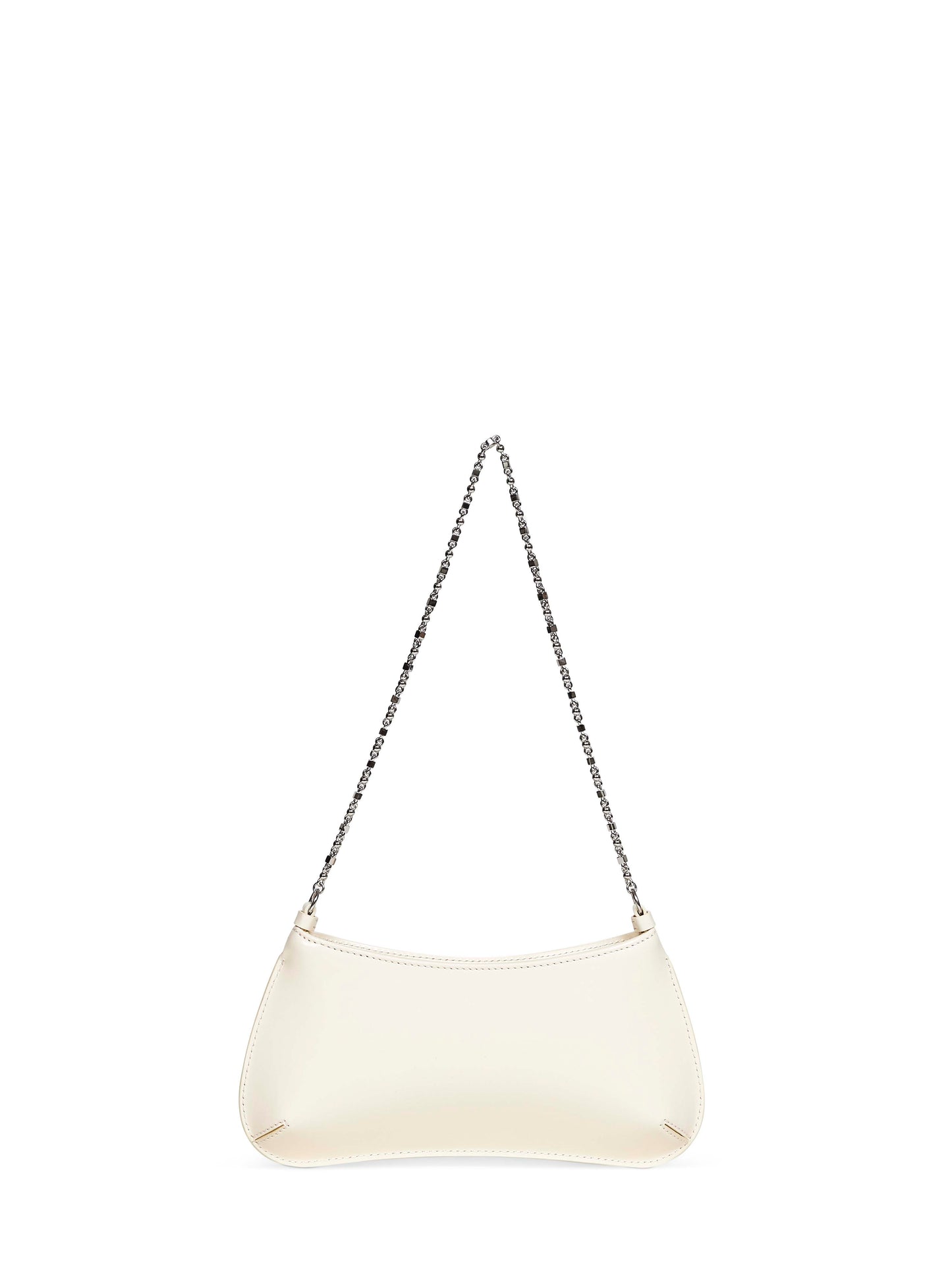 Light ivory The small Bisou Chaine shoulder bag