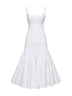 White The Agave flared midi dress