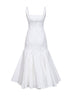 White The Agave flared midi dress