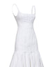 White The Agave flared midi dress