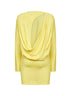 Miniabito con schiena scoperta Mistral giallo