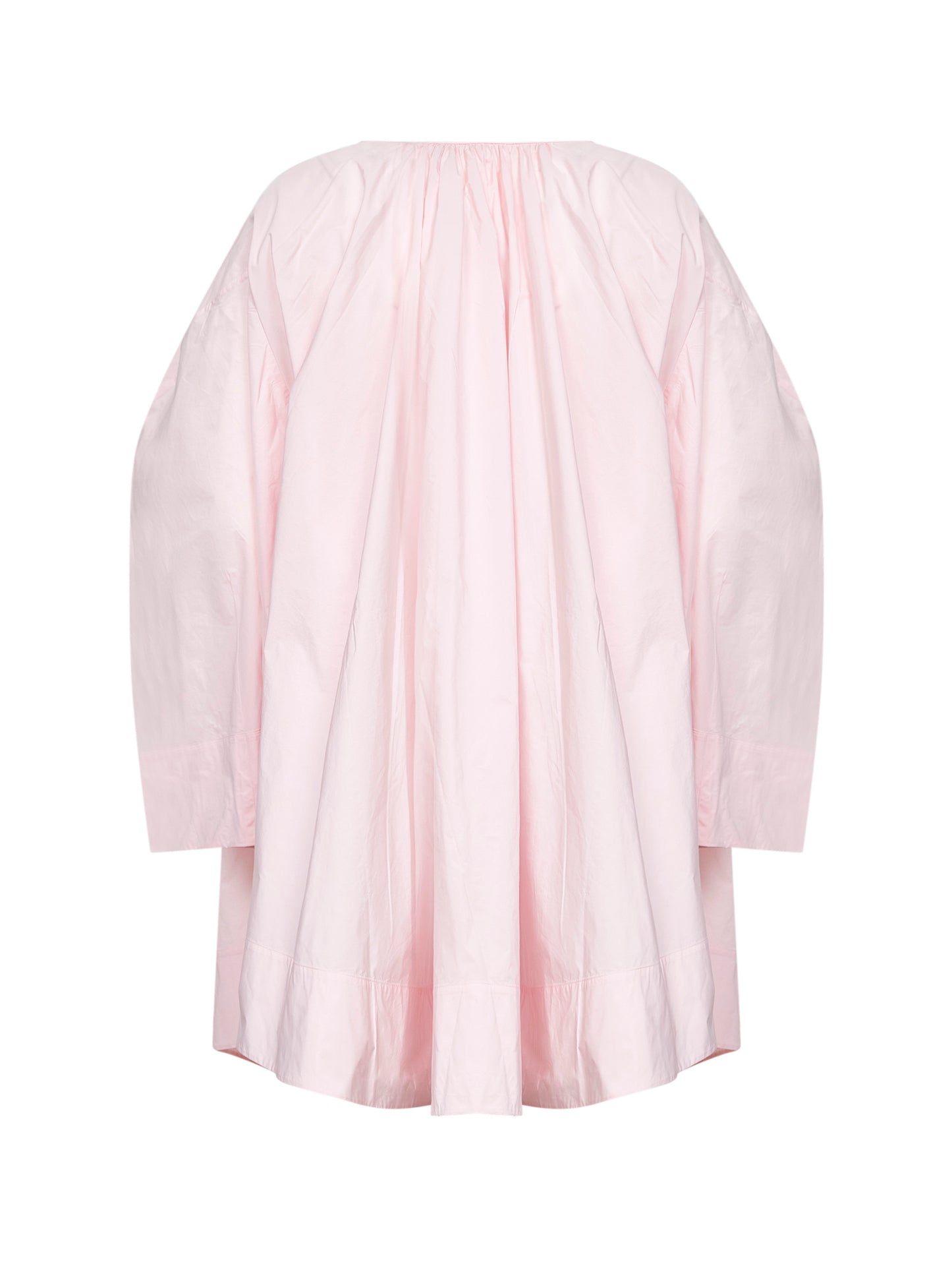 Abito mini a tunica Paysan rosa chiaro