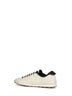 Light beige canvas and leather The Tennis soft sneakers