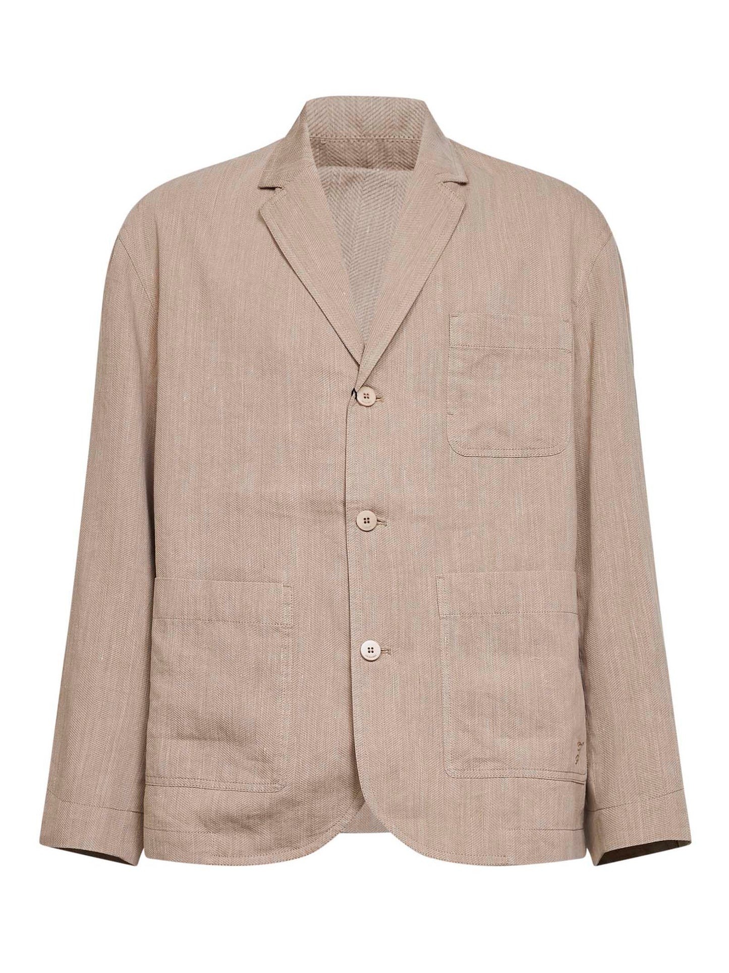 Beige The Pastro unstructured jacket