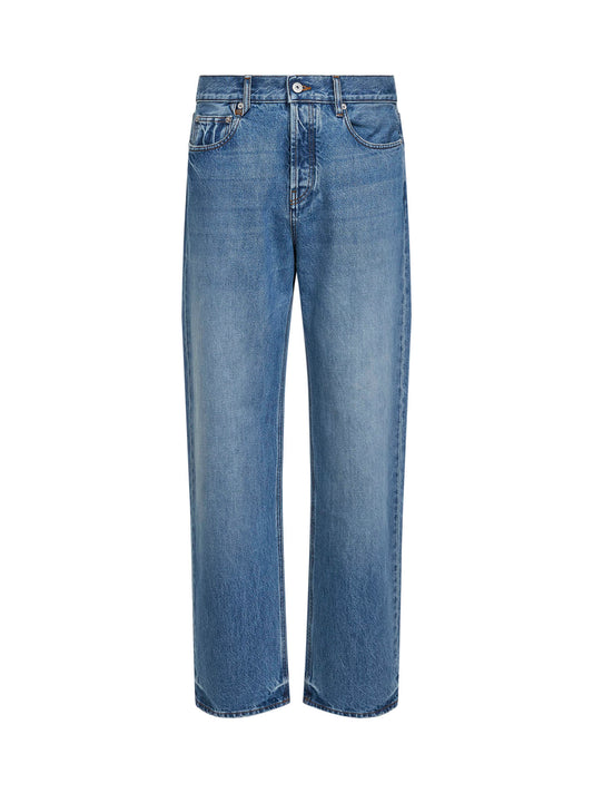 Blue The straight de-Nîmes denim jeans<BR/>