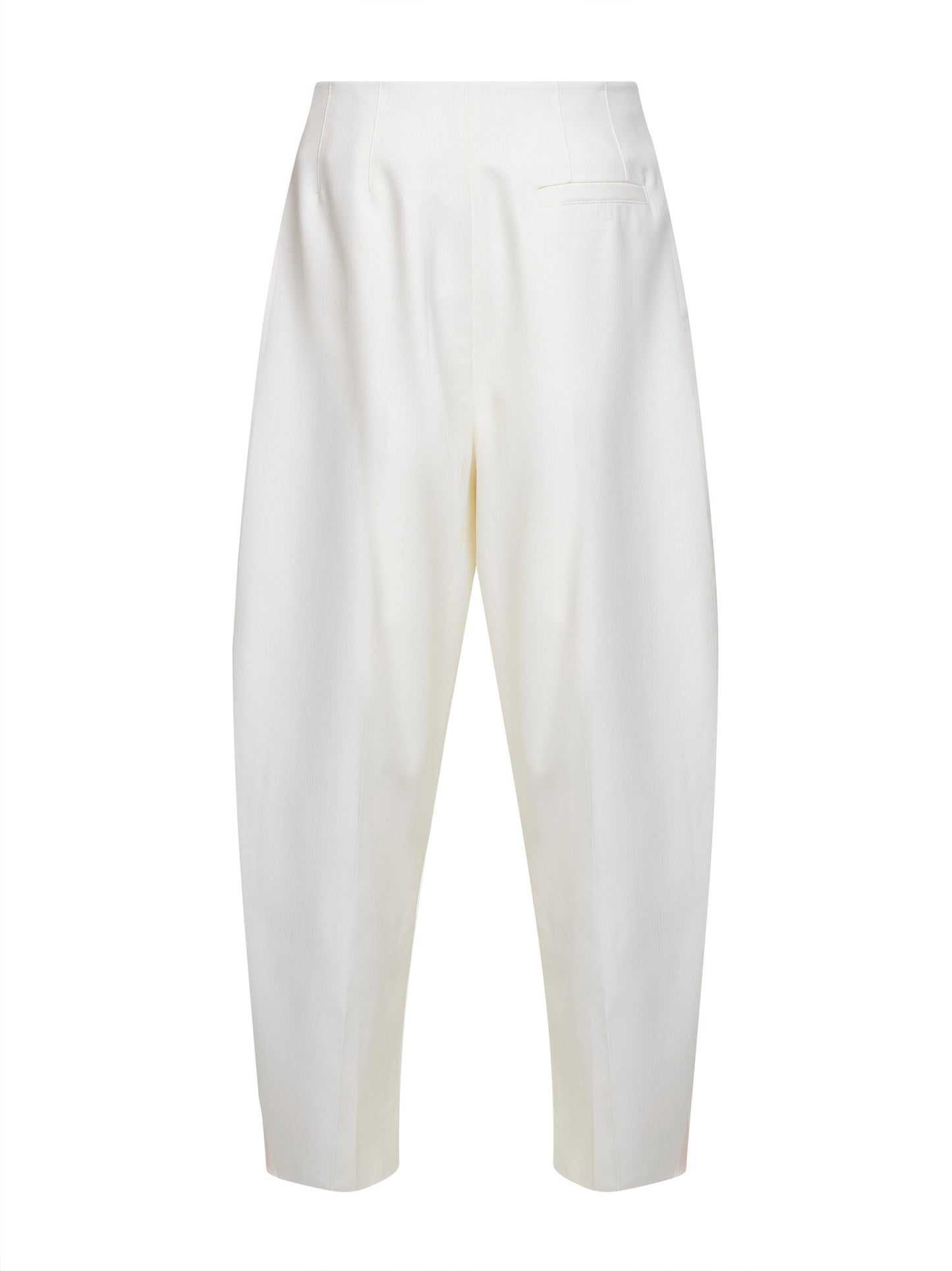 White fluid tailored cotton The Moisson tailored trousers