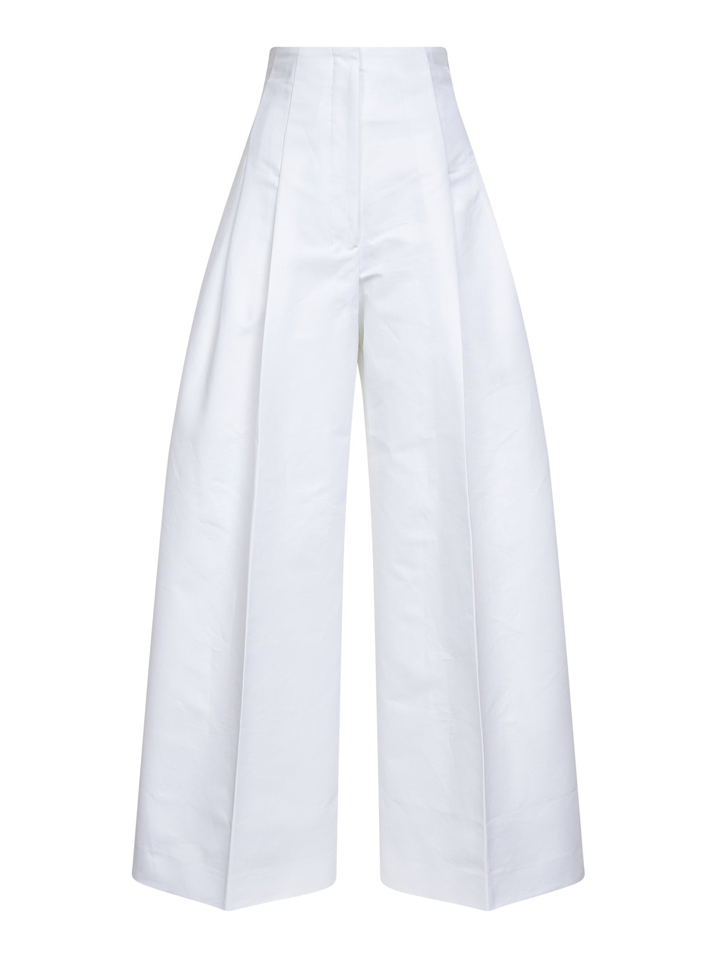 White cotton poplin Souro trousers