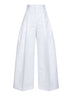 White cotton poplin Souro trousers