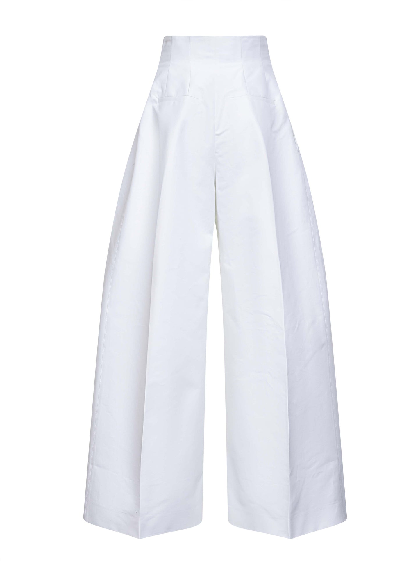 White cotton poplin Souro trousers