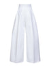 White cotton poplin Souro trousers