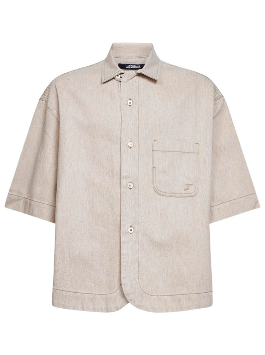 Light beige The Paysan de-Nîmes denim boxy shirt