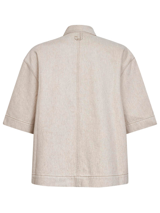 Light beige The Paysan de-Nîmes denim boxy shirt