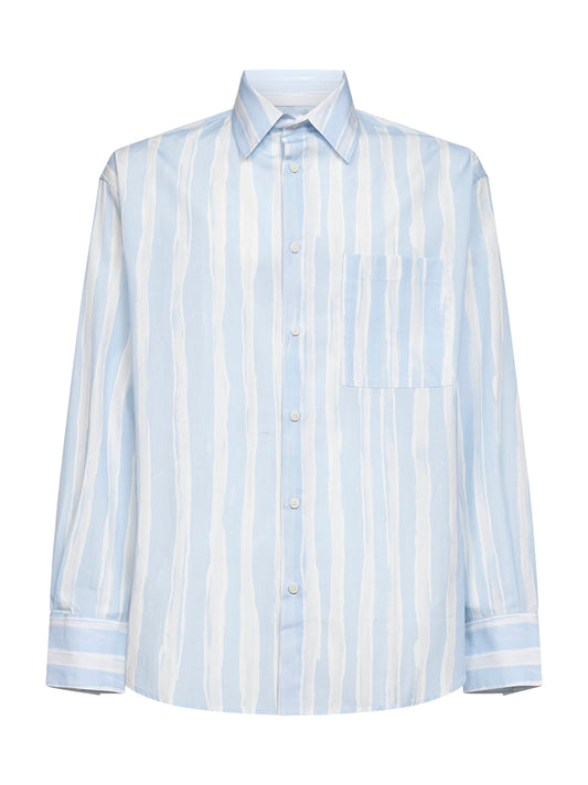 Camicia Camargue in cotone stampa guazzo