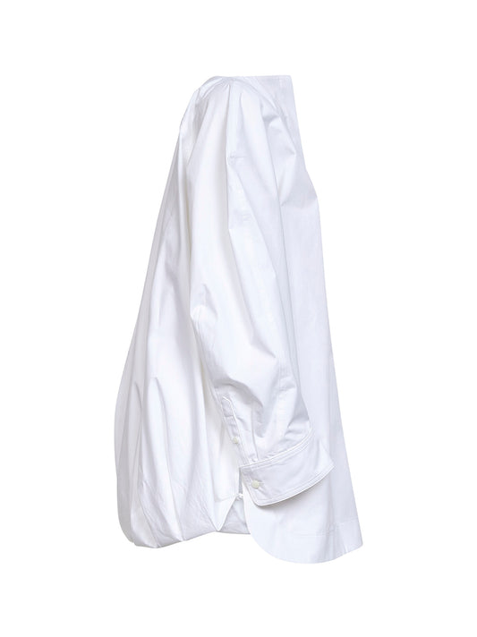 Camicia ampia e arricciata Pittore bianca