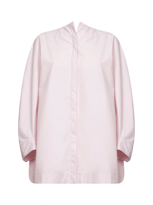 Camicia ampia e arricciata Pittore rosa chiaro