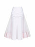 Light pink The Mireio layered tulle asymmetric skirt