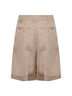 Beige The Pastro Bermuda shorts with pleats