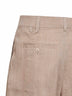 Beige The Pastro Bermuda shorts with pleats