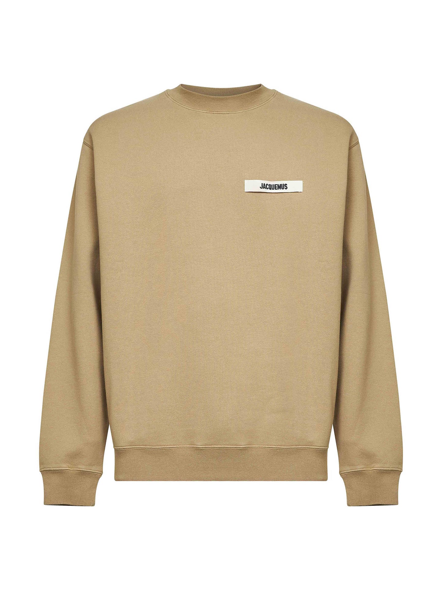 Felpa Gros Grain in pile di cotone biologico beige scuro