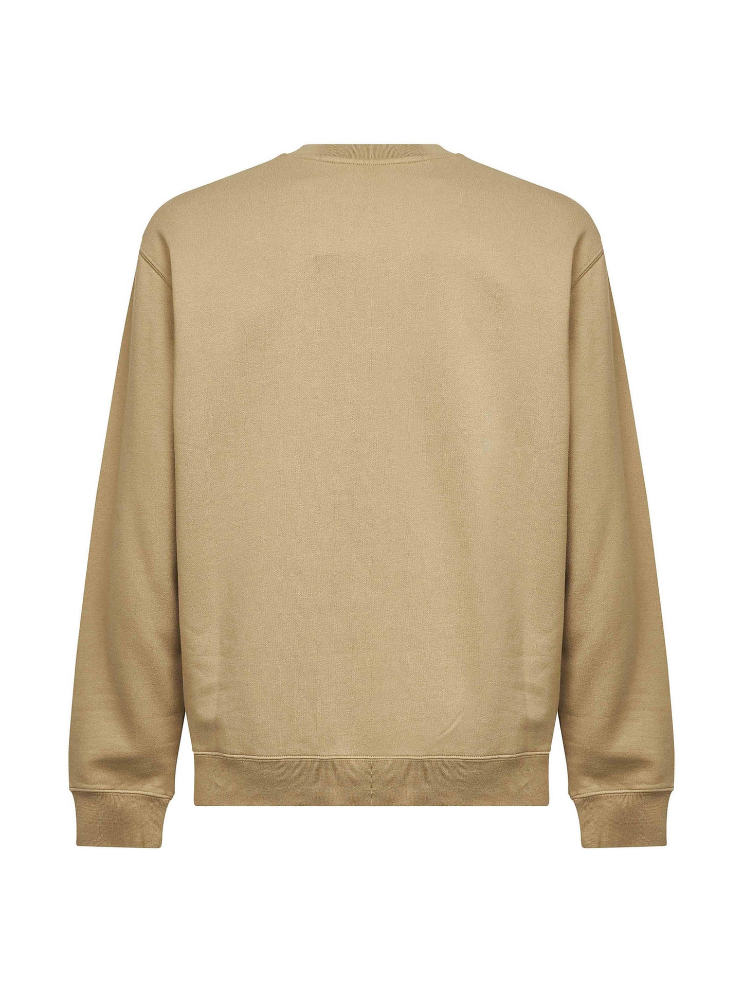 Felpa Gros Grain in pile di cotone biologico beige scuro