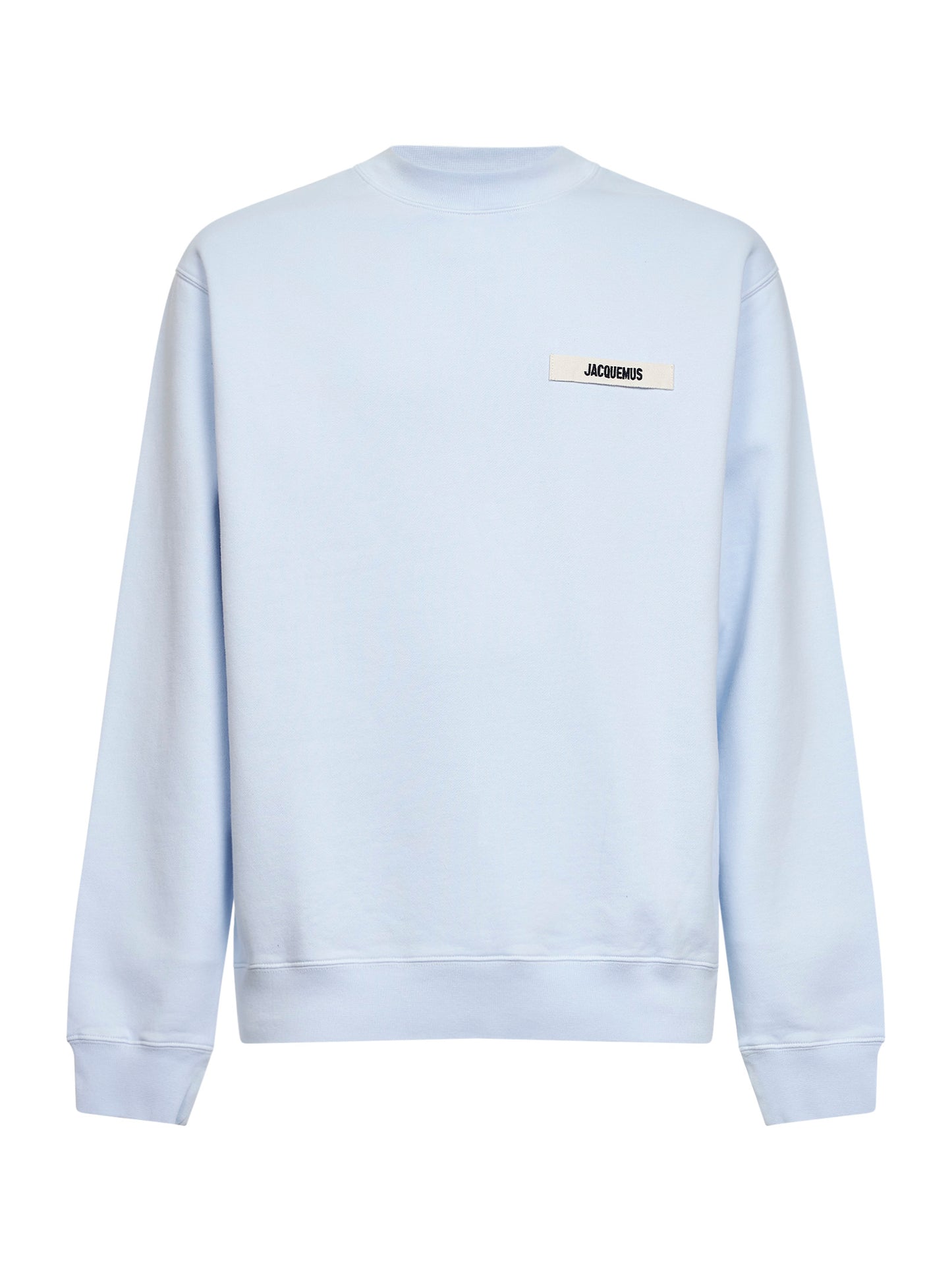 Felpa Gros Grain in pile di cotone biologico azzurro