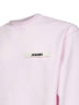 Pink organic cotton fleece The Gros Grain sweatshirt