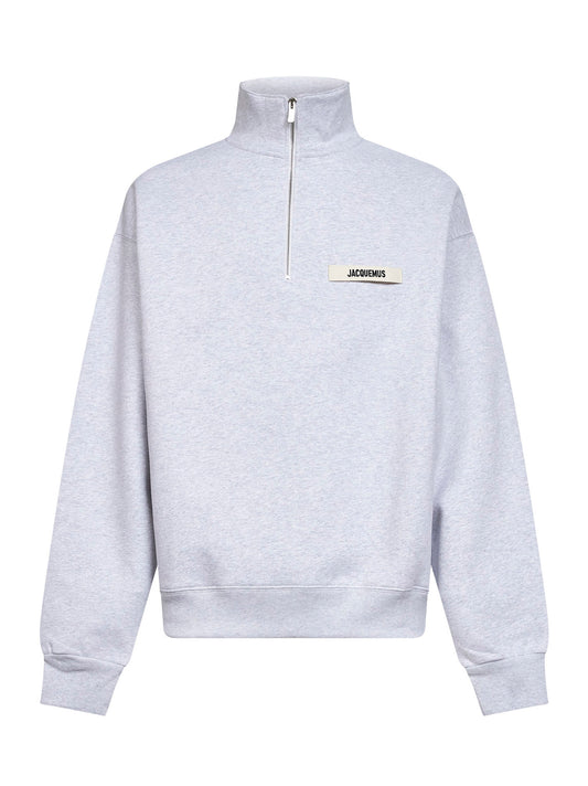 Grey The Gros Grain zipped-rollneck sweatshirt