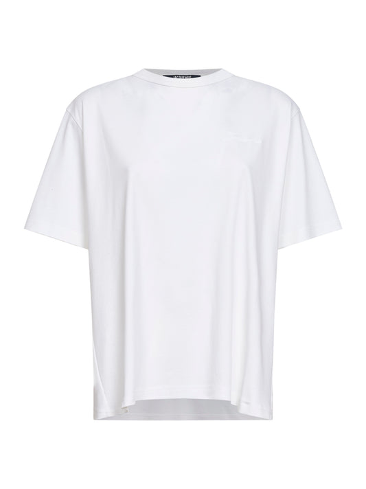 T-shirt Tovalo in cotone bianco con logo