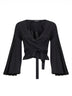 Black jersey Thw Ventadau wrap top
