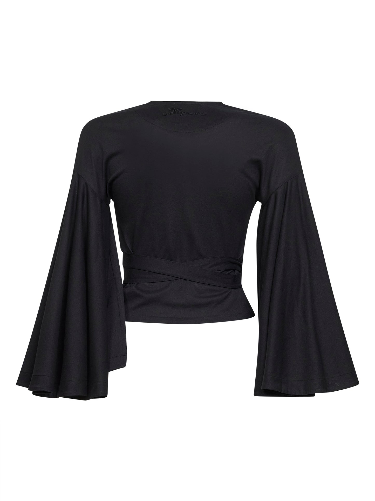 Black jersey Thw Ventadau wrap top