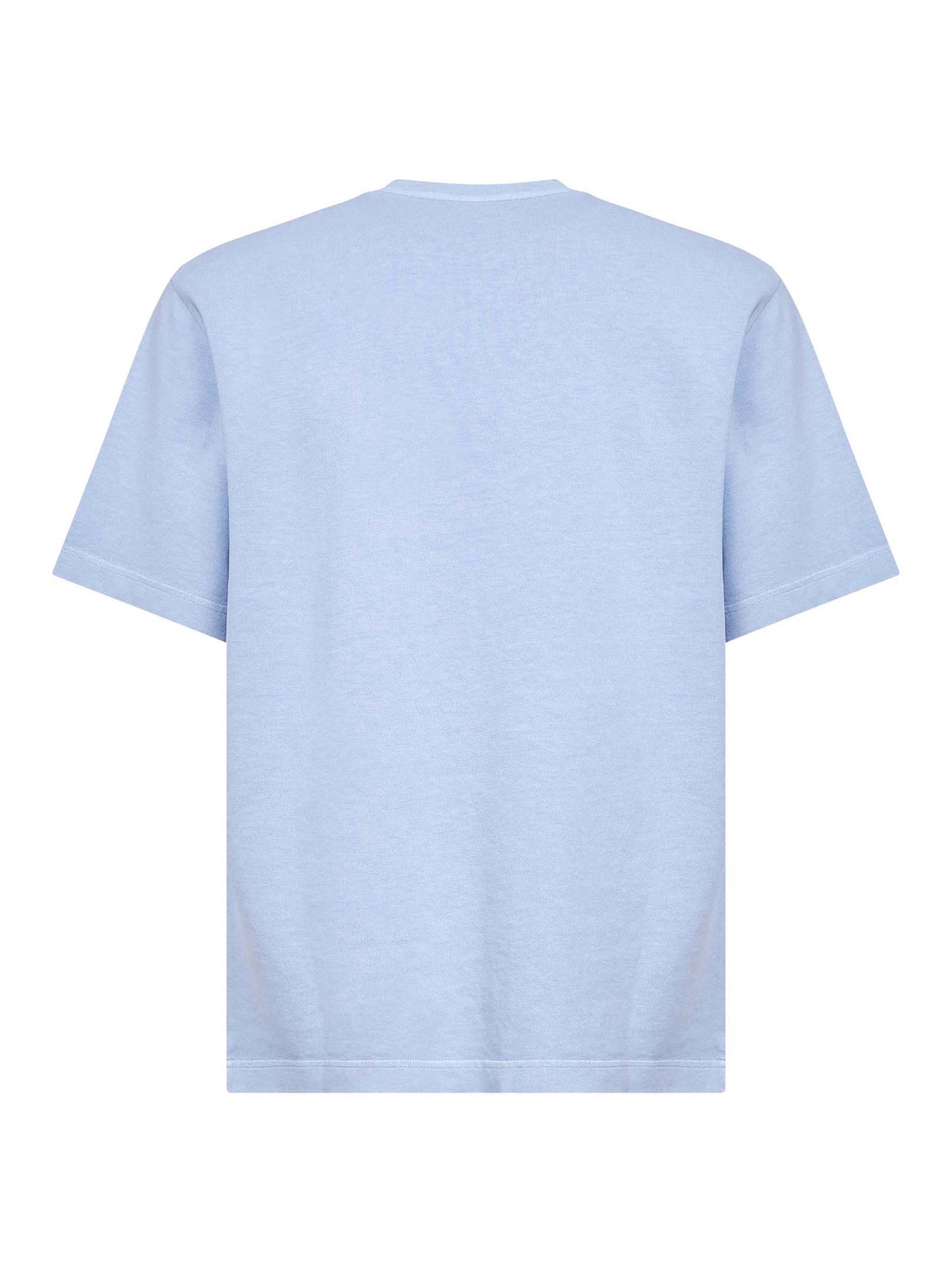 T-shirt Pigmento in cotone azzurro