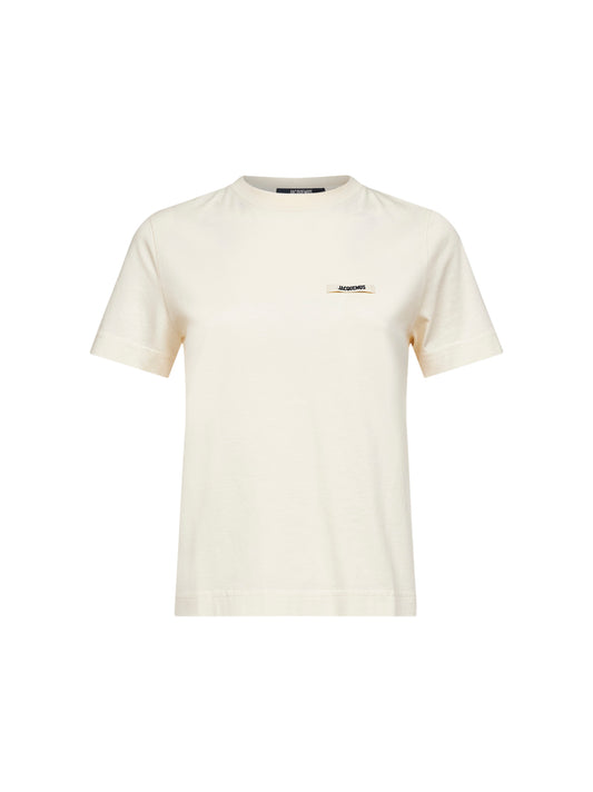 T-shirt a maniche corte Gros Grain beige chiaro