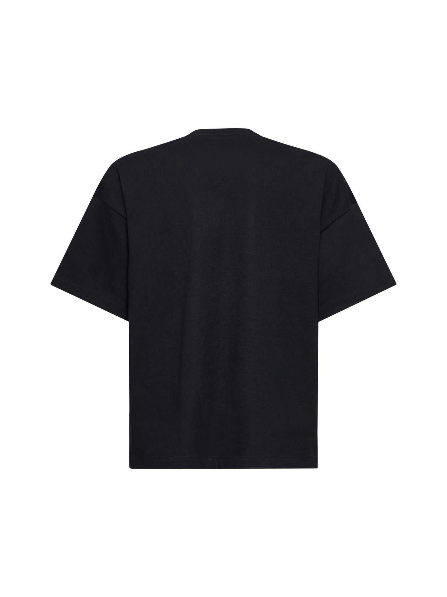 T-shirt nera con logo stampato