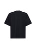T-shirt nera con logo stampato